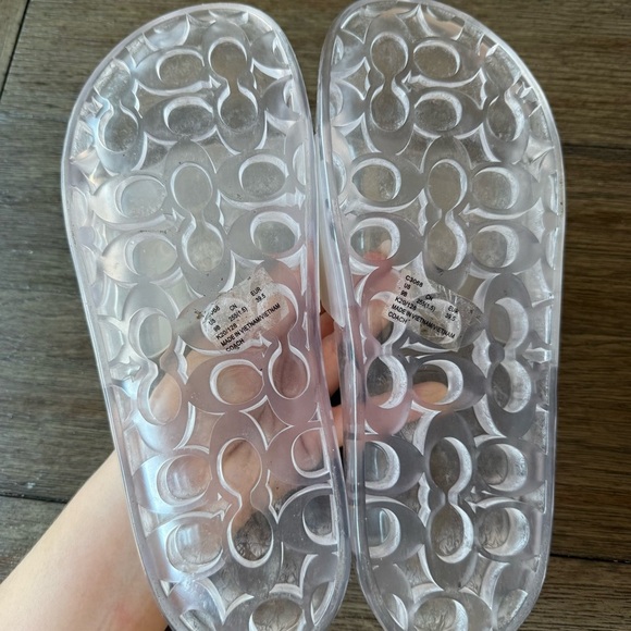 Coach clear jelly slides - Picture 5 of 6